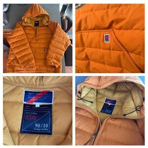 Best Made Co. Orange Goose Down Jacket